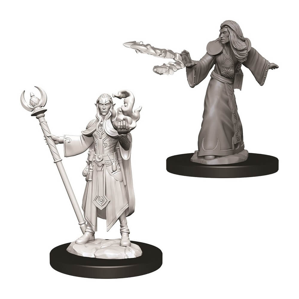 D&D Minis - Male Elf Wizard - Imaginary Adventures