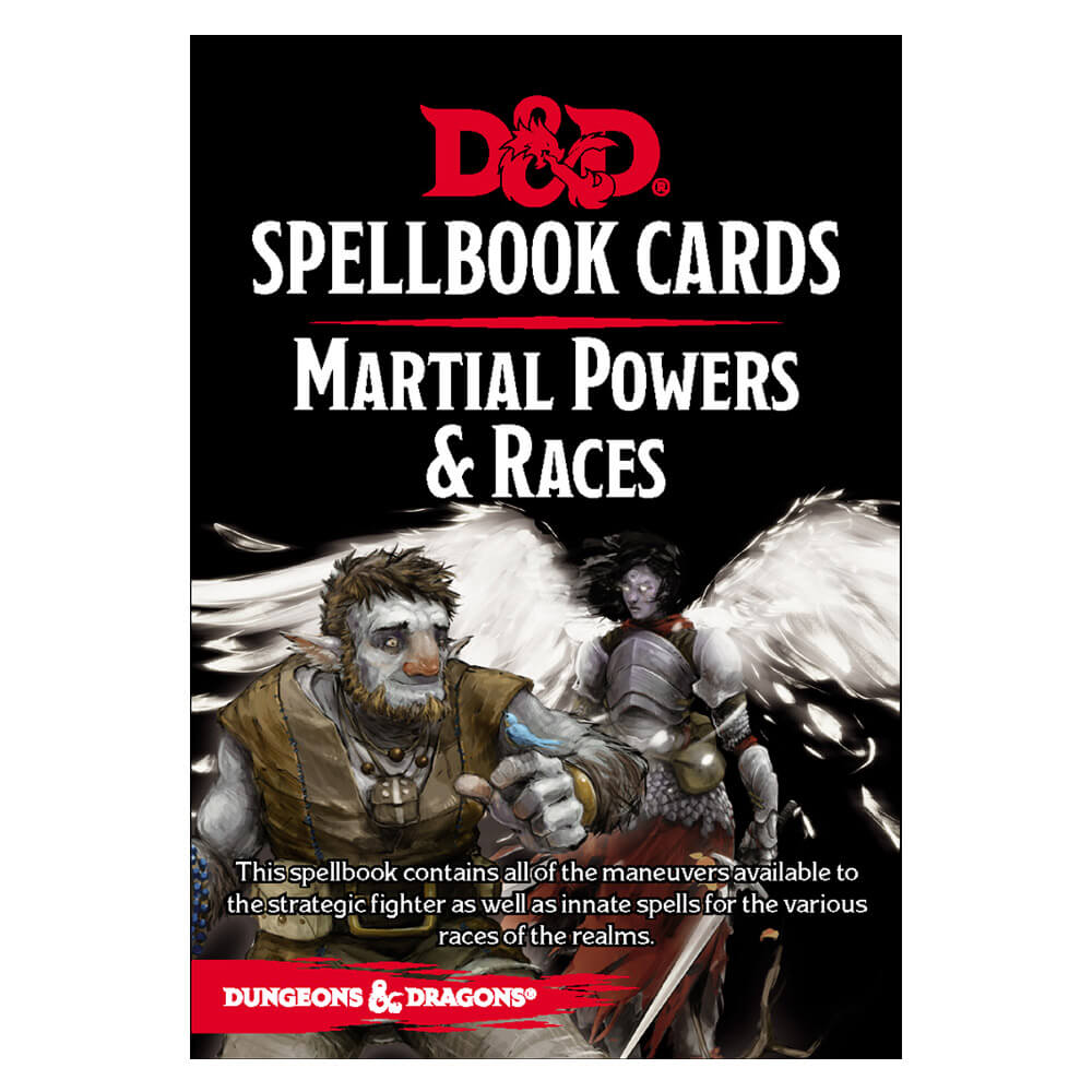 D&D Spellbook Cards Martial Powers & Races Deck - Imaginary Adventures