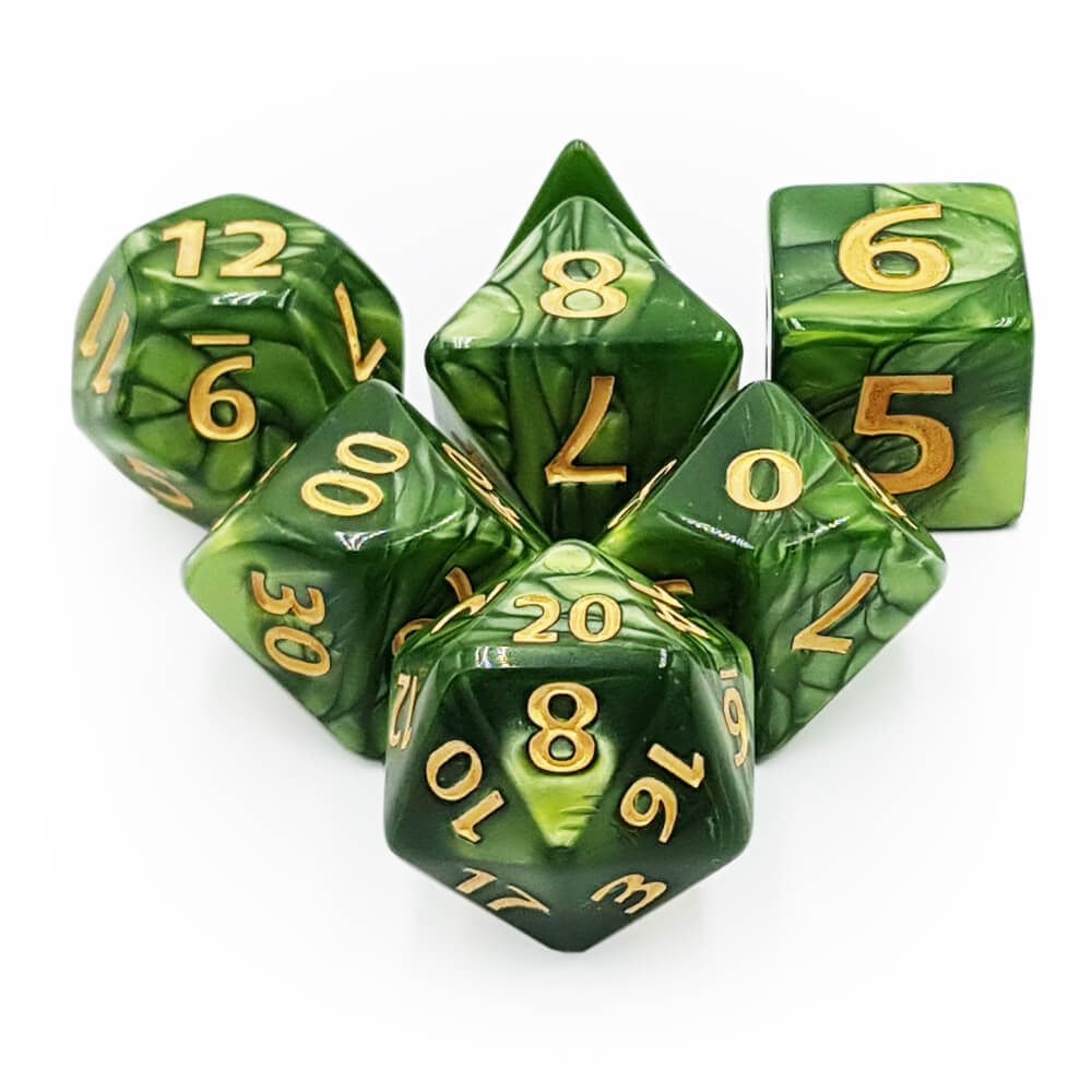 Giant 7 Dice Set - Pearl - Imaginary Adventures